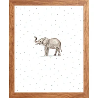 Elephant By Lanas Shop, Framed Giclee Print, White 12x15