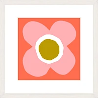 Modfloral By Ampersand Design Studio, Framed Giclee Print, Whitewash 11x11