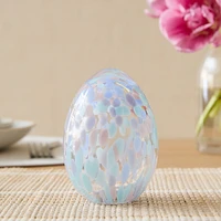 Confetti Glass Easter Eggs, Blue, Small