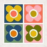 Modfloral By Ampersand Design Studio, Framed Giclee Print, Whitewash 11x11