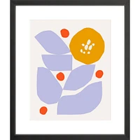 Abstract Floral By Ampersand Design Studio, Framed Giclee Print, White 12x15