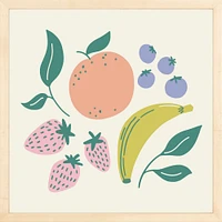 Fruits By Sally Murphy Design, Framed Giclee Print, White 11x11