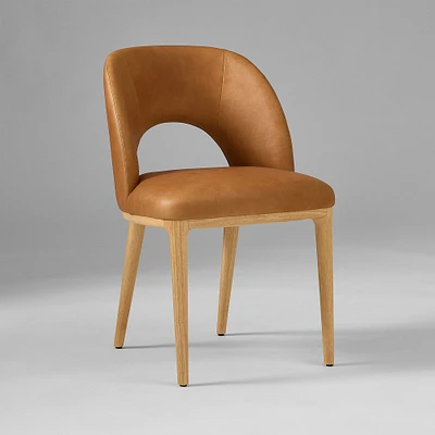 Chip & Dent: Boerum Dining Chair, Ludlow Leather, Sesame