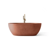 Mini Maui 55" Freestanding Bathtub, Blush