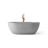 Mini Maui 55" Freestanding Bathtub, Blush