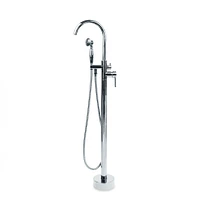 Freestanding Tub Filler, Antique Brass