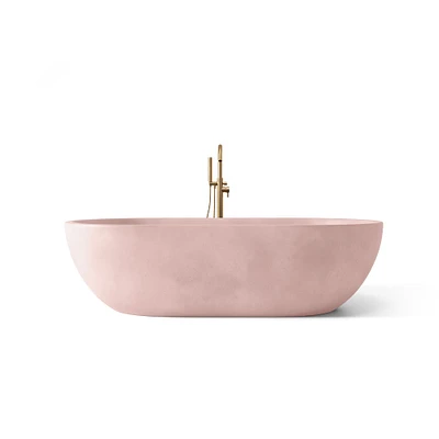 Maui 69" Freestanding Bathtub, Blush