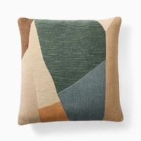 Mosaic Crewel Pillow Cover, 20x20, Aegean