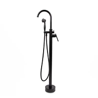 Freestanding Tub Filler, Antique Brass