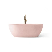 Mini Maui 55" Freestanding Bathtub, Blush