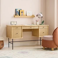 Elora Storage Desk, Blonde