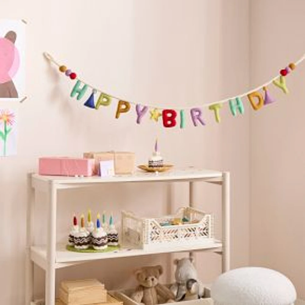 Felt Birthday Word Garland