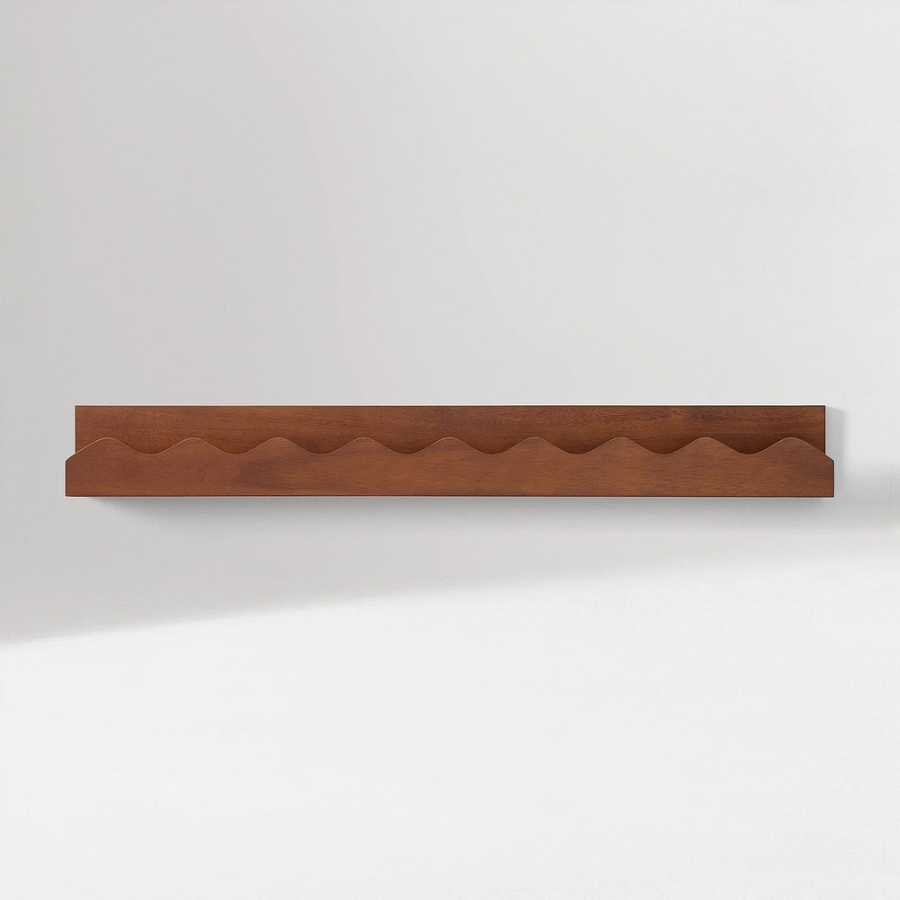 Wave Shelf, Washed Oak, 32In