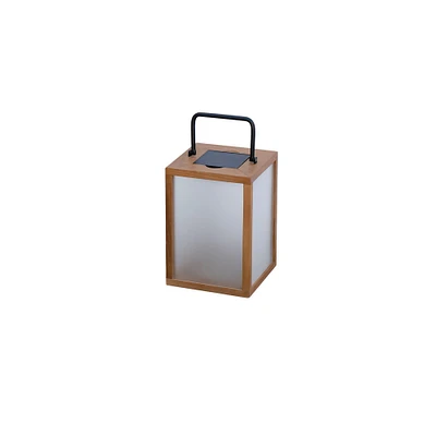 Tradition 2.0 Teak Solar Lantern, 14in