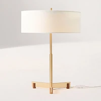 Hennings Table Lamp, 20.75", Metal, Champagne