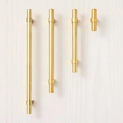 Modernist 4" Pull, Antique Brass