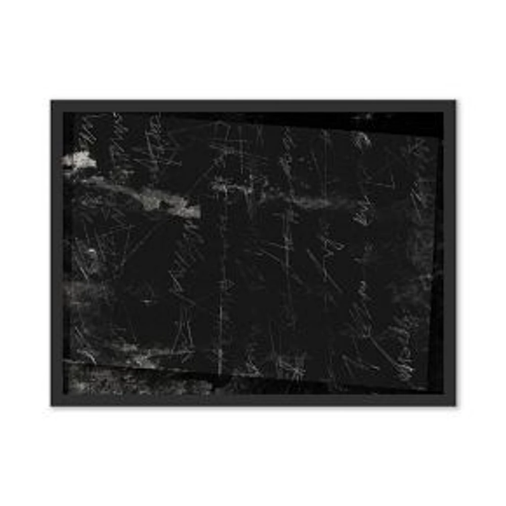 Indecipherable Wall Art Black 24X18X1.5 Black Maple