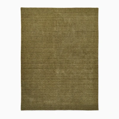 Chip & Dent: Ojai Handwoven Wool Rug, Green, 3'x5'