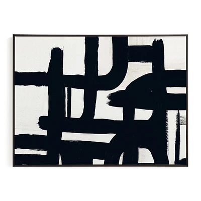 Black and White Series III by Carmen Guedez, Wood Frame, Full Bleed, 24x30