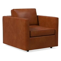 Harris Chair, Poly, Saddle Leather, Nut