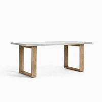 Portside 72" Concrete Dining Table, Weathered Gray