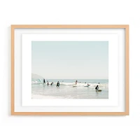 Surf School by Kamala Nahas, White Wood Frame, Full Bleed, 20"x16"