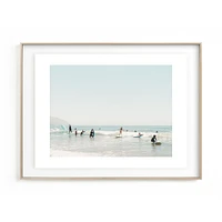 Surf School by Kamala Nahas, White Wood Frame, Full Bleed, 20"x16"