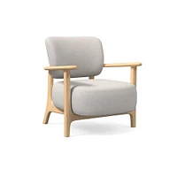 Sylvan Set of 2: Chair, Yarn Dyed Linen Weave, Alabaster, Blonde