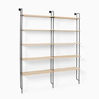 Willow Modular Shelving Set - (2) 5-Shelf Wall Unit