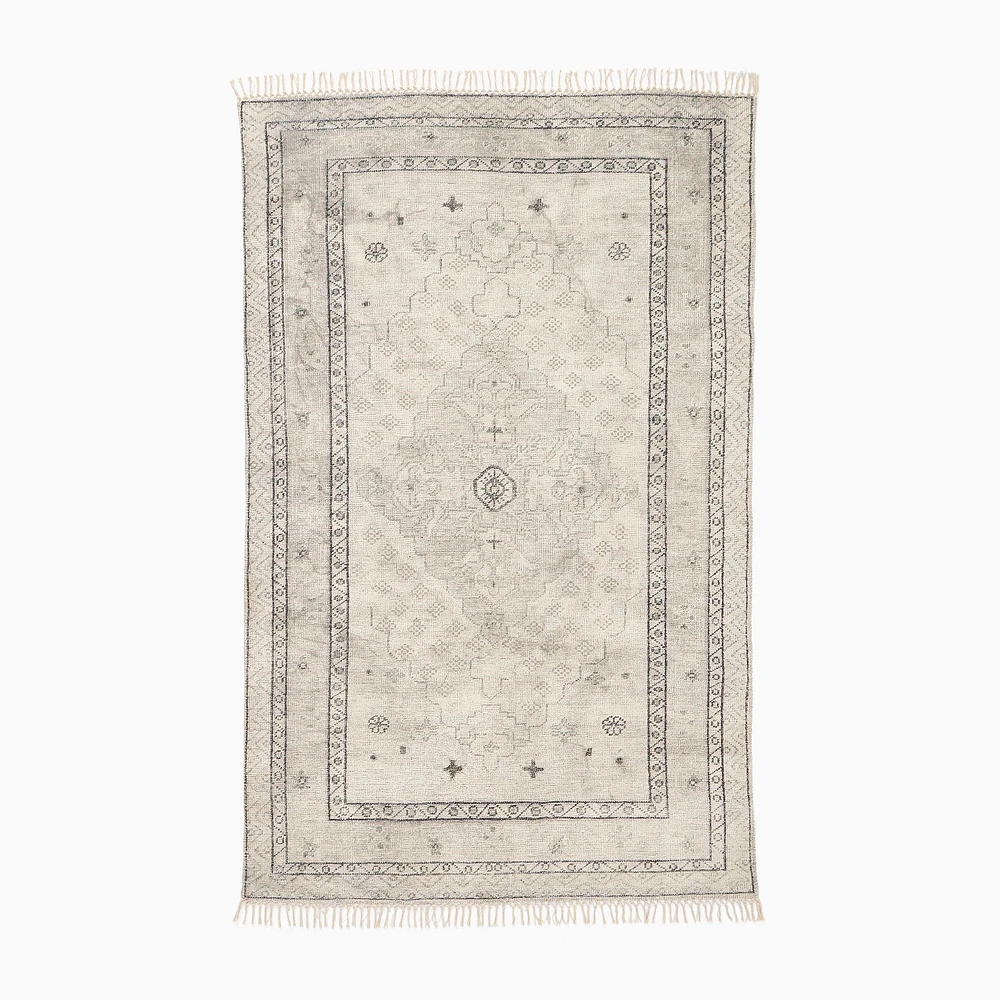 Chip & Dent: Azalea Reversible Persian Rug, Alabaster, 5x8