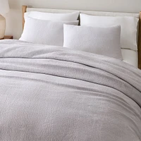 Silky TENCEL & Cotton Matelasse Full/Queen Duvet, White