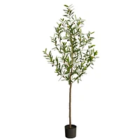 Faux Potted Olive Tree