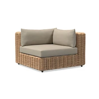 Westport Outdoor Sectional Armless Single Cushion
 Cover, Canvas, Natural