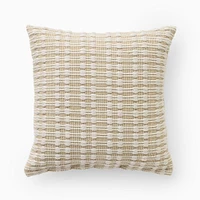 Outdoor Chunky Linear Pillow, 20x20, Alabaster