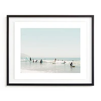 Surf School by Kamala Nahas, White Wood Frame, Full Bleed, 20"x16"