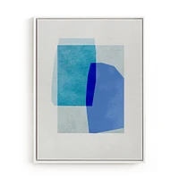 blue abstraction by Weronika Sumak, White Wood Frame, Full Bleed, 8x10