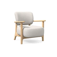 Sylvan Set of 2: Chair, Yarn Dyed Linen Weave, Alabaster, Blonde