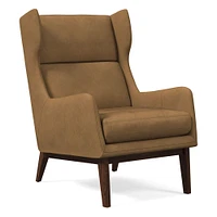 Ryder Leather Chair, Saddle Leather, Nut, Dark Walnut