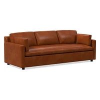 Marin 86" Sofa, Standard Depth, Saddle Leather, Nut