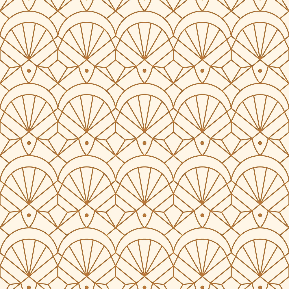 Art Deco Retro Geo Wallpaper  12X8 Polyester