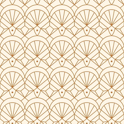 Art Deco Retro Geo Wallpaper  12X8 Polyester