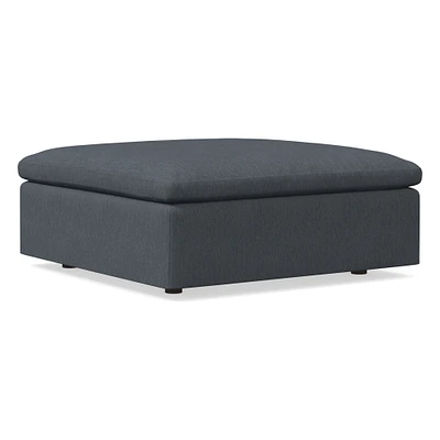 Open Box: Harmony Modular Ottoman, Down, Performance Coastal Linen, Graphite