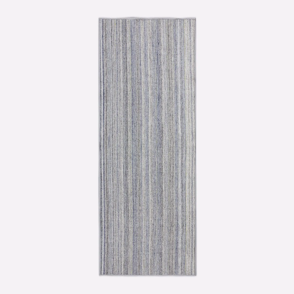 Marled Weave Kitchen Mat, 21x34, Kyoto Blue