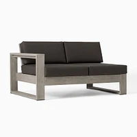 Portside Left-Arm Sofa, Weathered Gray, Alabaster