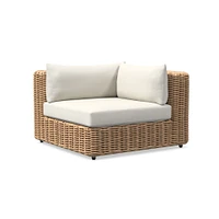 Westport Outdoor Sectional Armless Single Cushion
 Cover, Canvas, Natural