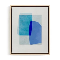 blue abstraction by Weronika Sumak, White Wood Frame, Full Bleed, 8x10