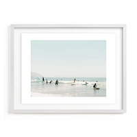 Surf School by Kamala Nahas, White Wood Frame, Full Bleed, 20"x16"