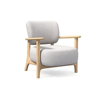 Sylvan Set of 2: Chair, Yarn Dyed Linen Weave, Alabaster, Blonde