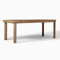 Portside Outdoor 48 - 93 Round Expandable Dining Table, Driftwood