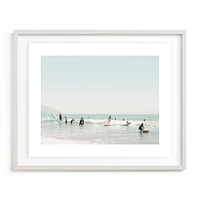 Surf School by Kamala Nahas, White Wood Frame, Full Bleed, 20"x16"